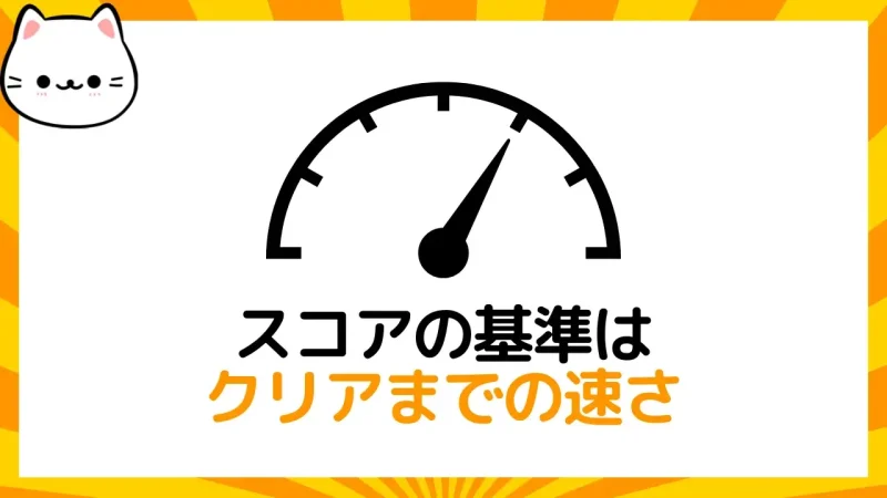 にゃんこ大戦争スコアの基準はクリアまでの速さ